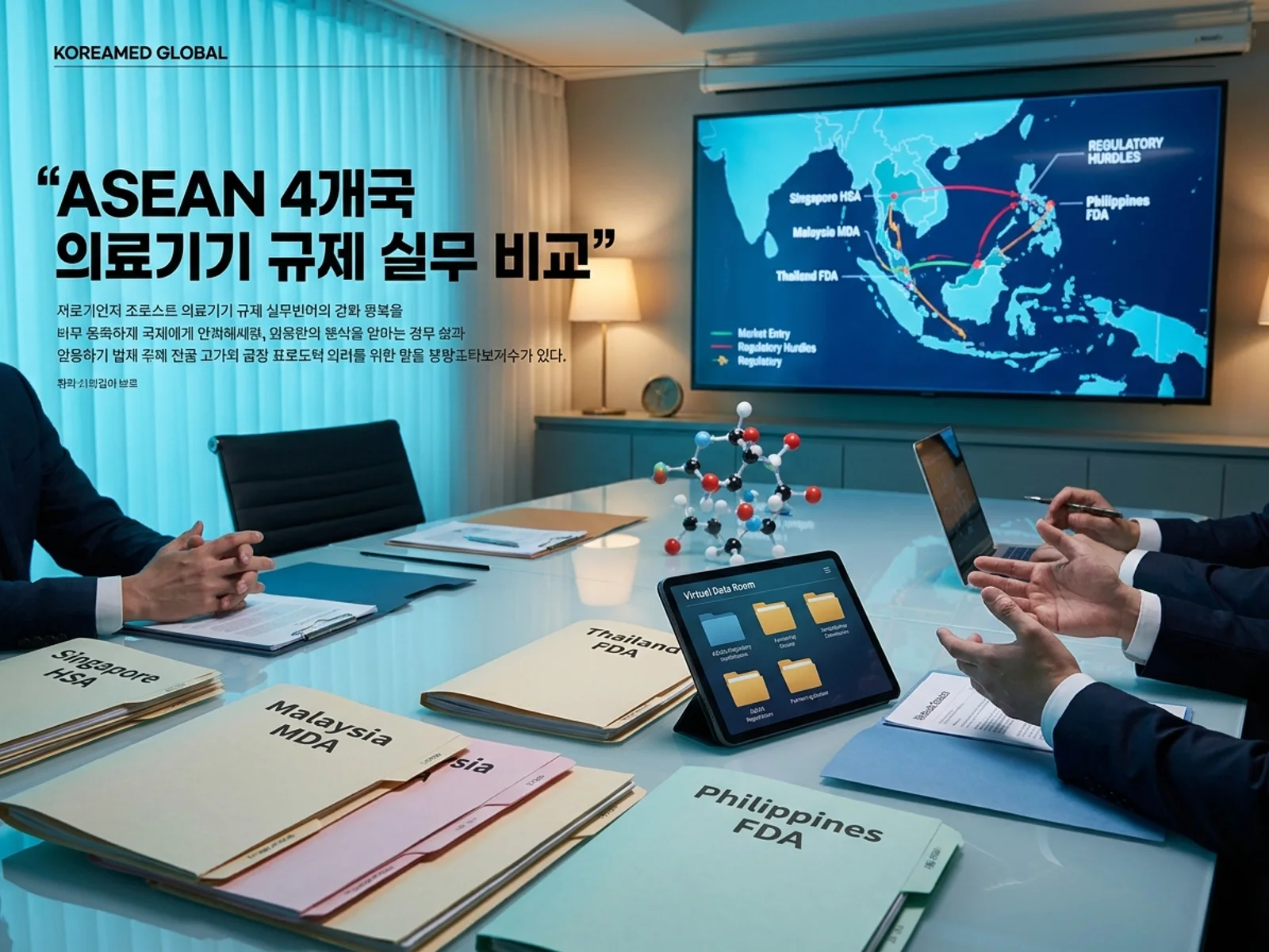 의료기기·진단 기기 글로벌 규제 제출과 적합성평가 전략을 표현한 KoreaMED Global 썸네일