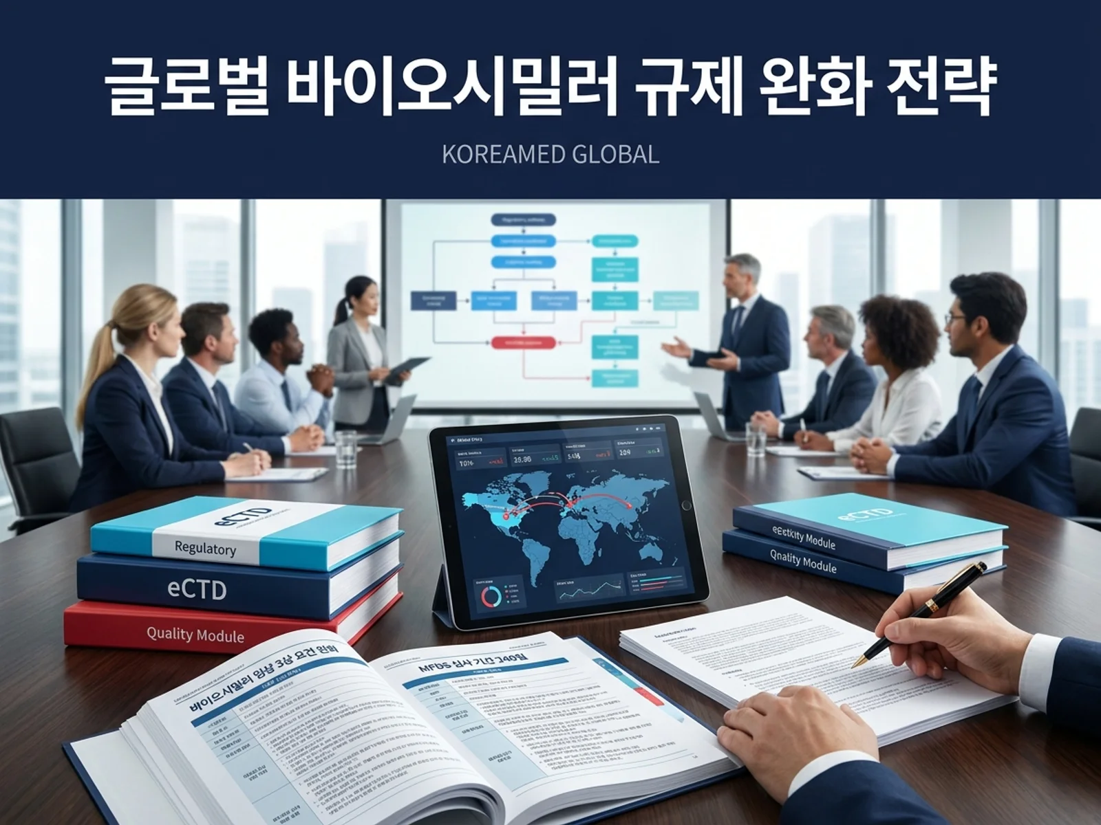 글로벌 인허가 제출 전략과 임상 개발 자료를 표현한 KoreaMED Global 썸네일