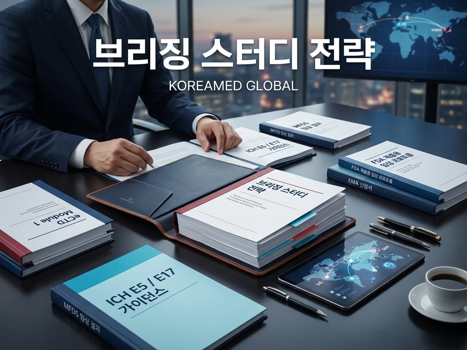 글로벌 인허가 제출 전략과 임상 개발 자료를 표현한 KoreaMED Global 썸네일