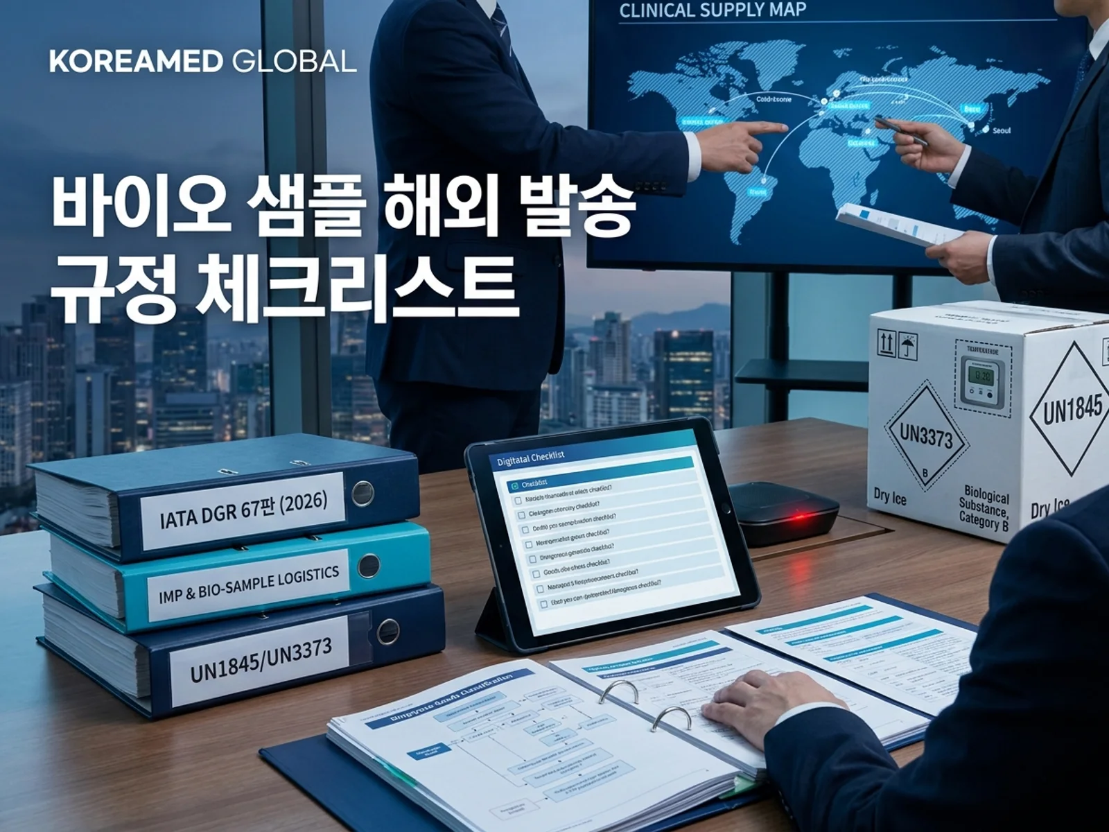 기술수출 데이터룸과 글로벌 파트너십 전략을 표현한 KoreaMED Global 썸네일