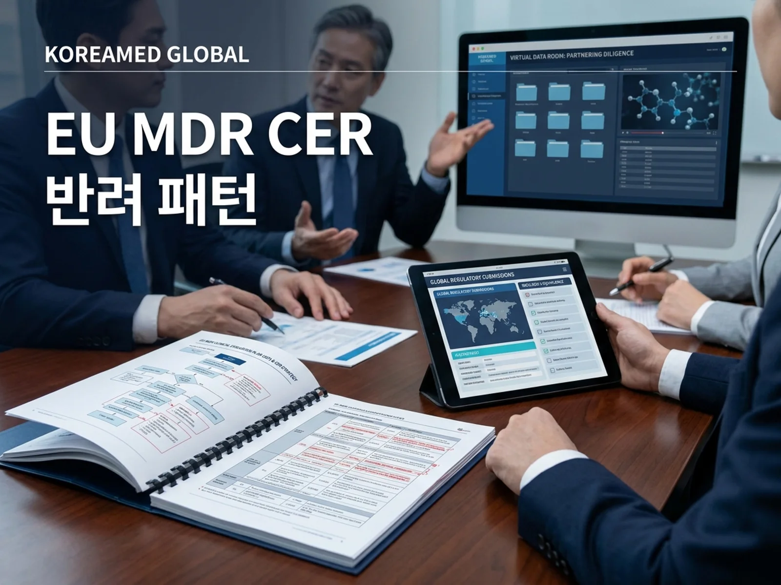 의료기기·진단 기기 글로벌 규제 제출과 적합성평가 전략을 표현한 KoreaMED Global 썸네일