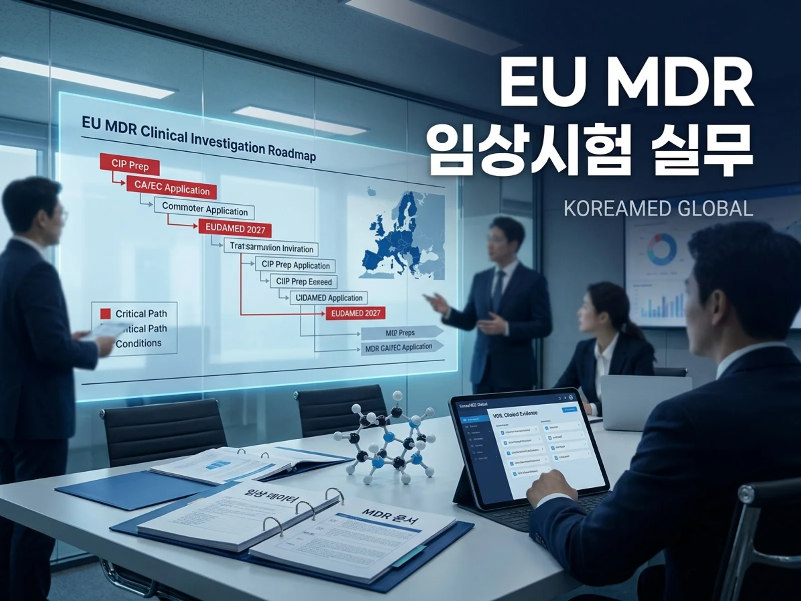 의료기기·진단 기기 글로벌 규제 제출과 적합성평가 전략을 표현한 KoreaMED Global 썸네일