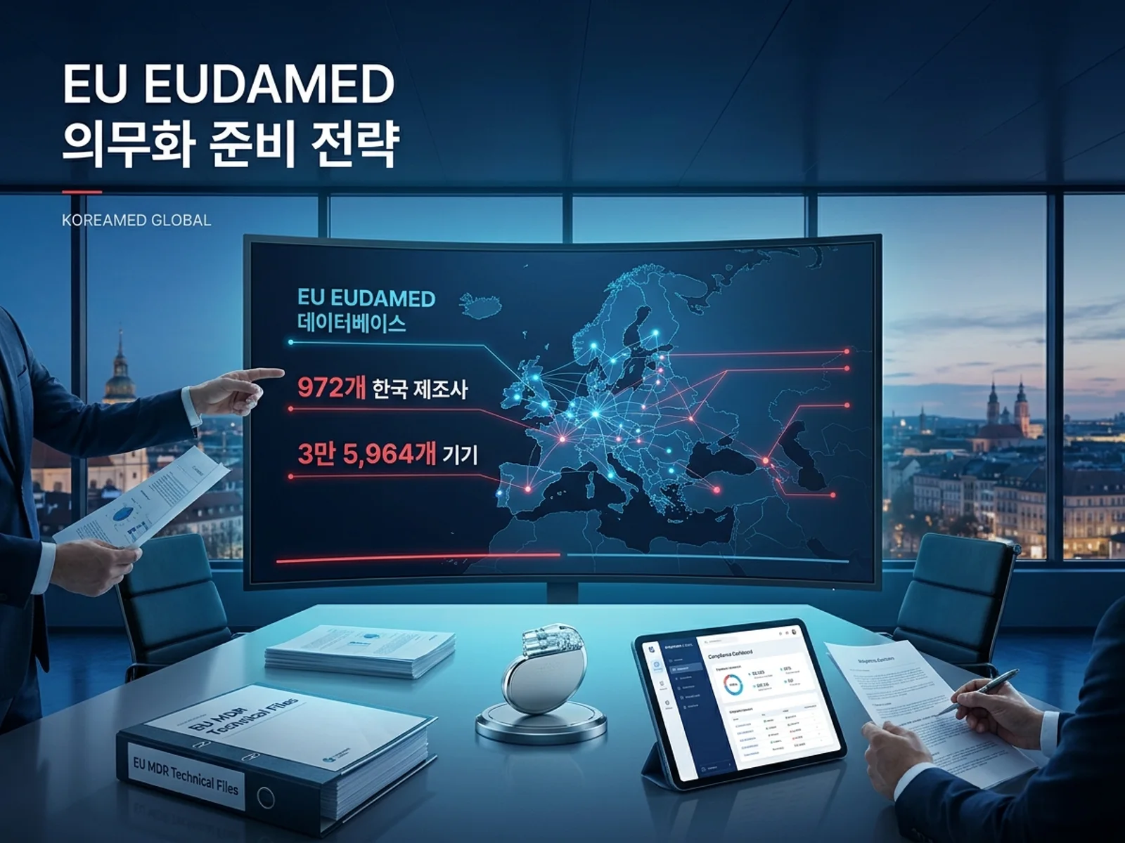 의료기기·진단 기기 글로벌 규제 제출과 적합성평가 전략을 표현한 KoreaMED Global 썸네일