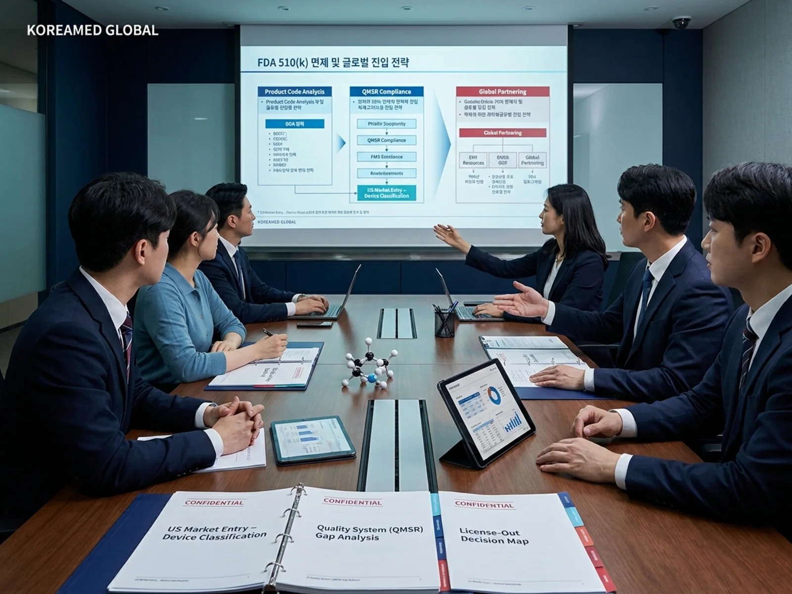의료기기·진단 기기 글로벌 규제 제출과 적합성평가 전략을 표현한 KoreaMED Global 썸네일