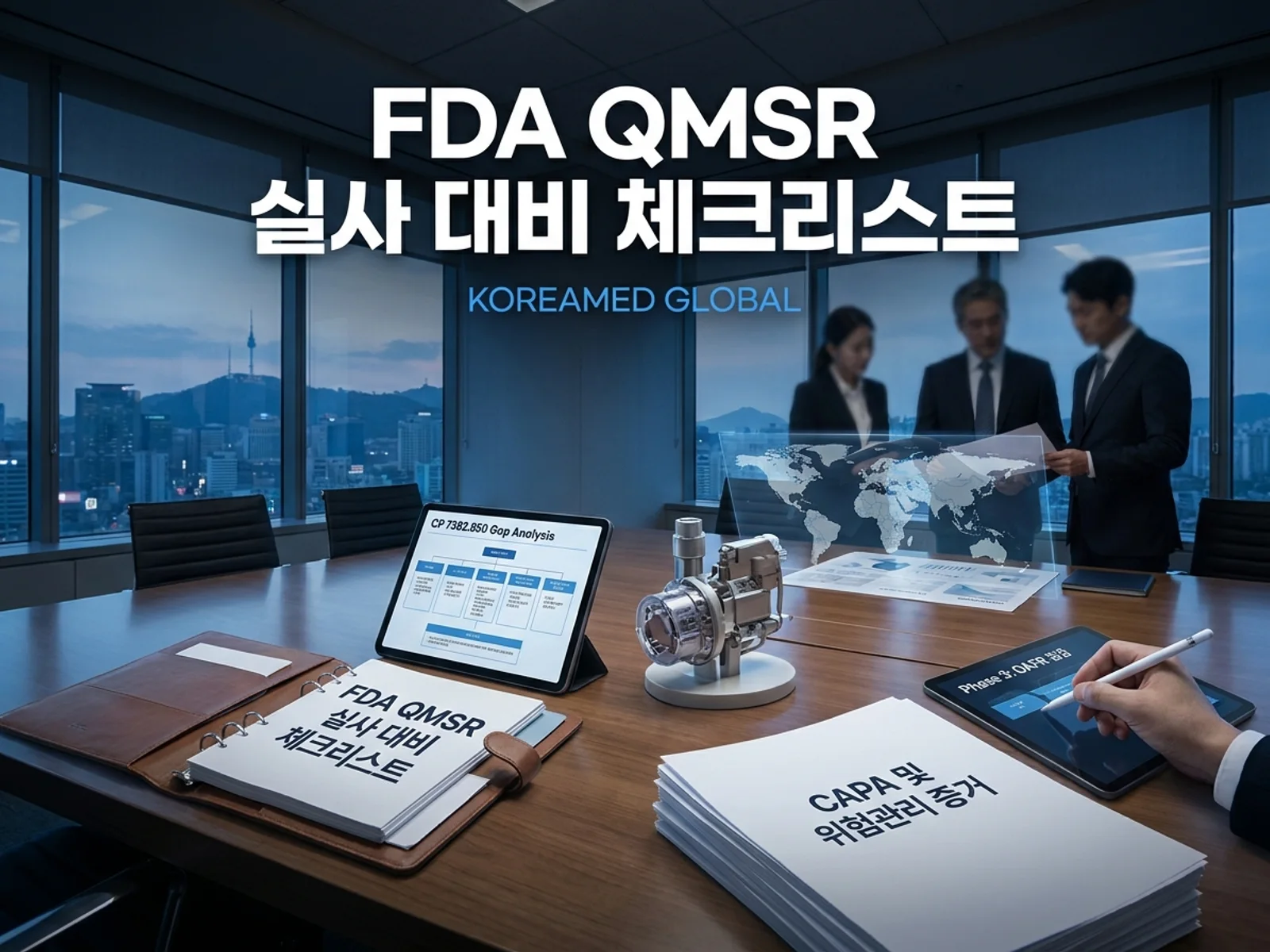 의료기기·진단 기기 글로벌 규제 제출과 적합성평가 전략을 표현한 KoreaMED Global 썸네일