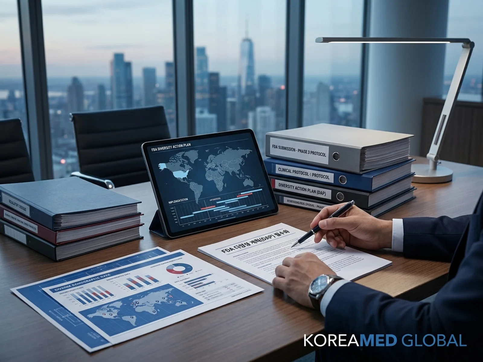 글로벌 인허가 제출 전략과 임상 개발 자료를 표현한 KoreaMED Global 썸네일