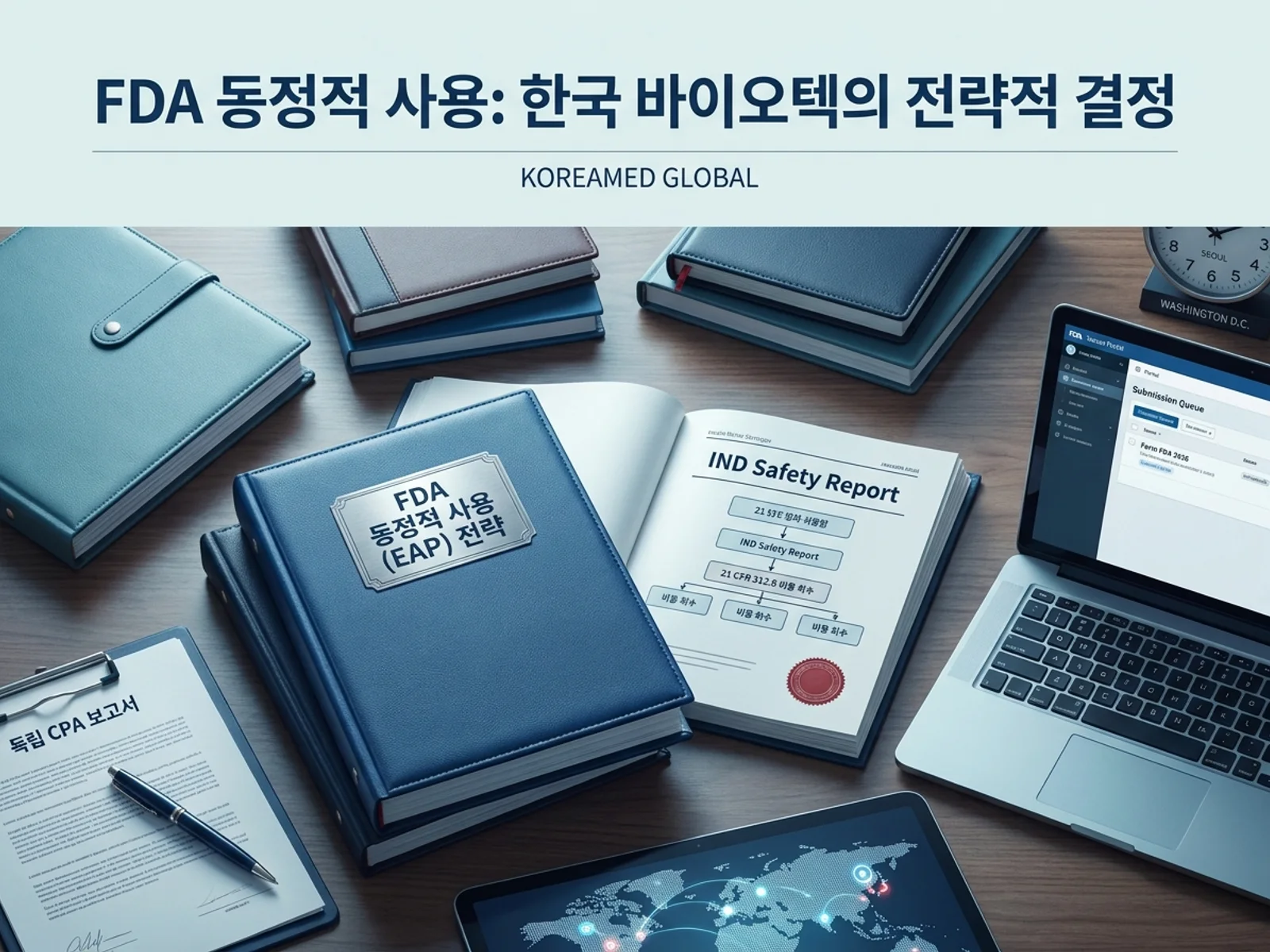 글로벌 인허가 제출 전략과 임상 개발 자료를 표현한 KoreaMED Global 썸네일