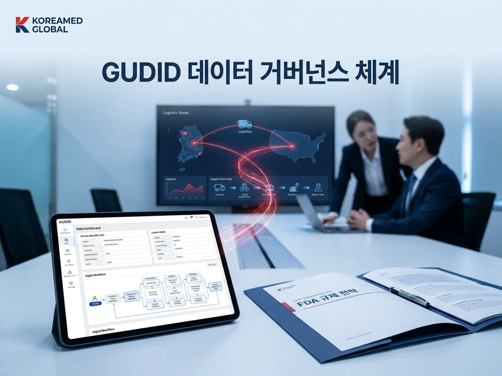 의료기기·진단 기기 글로벌 규제 제출과 적합성평가 전략을 표현한 KoreaMED Global 썸네일