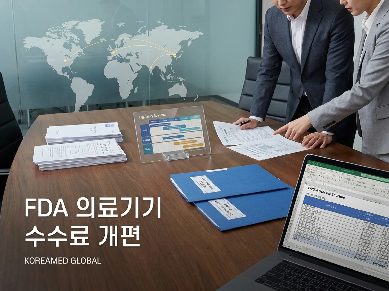 의료기기·진단 기기 글로벌 규제 제출과 적합성평가 전략을 표현한 KoreaMED Global 썸네일