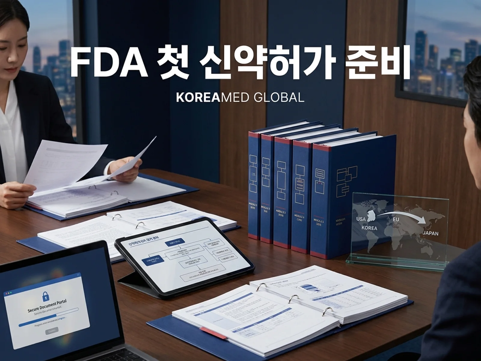 글로벌 인허가 제출 전략과 임상 개발 자료를 표현한 KoreaMED Global 썸네일