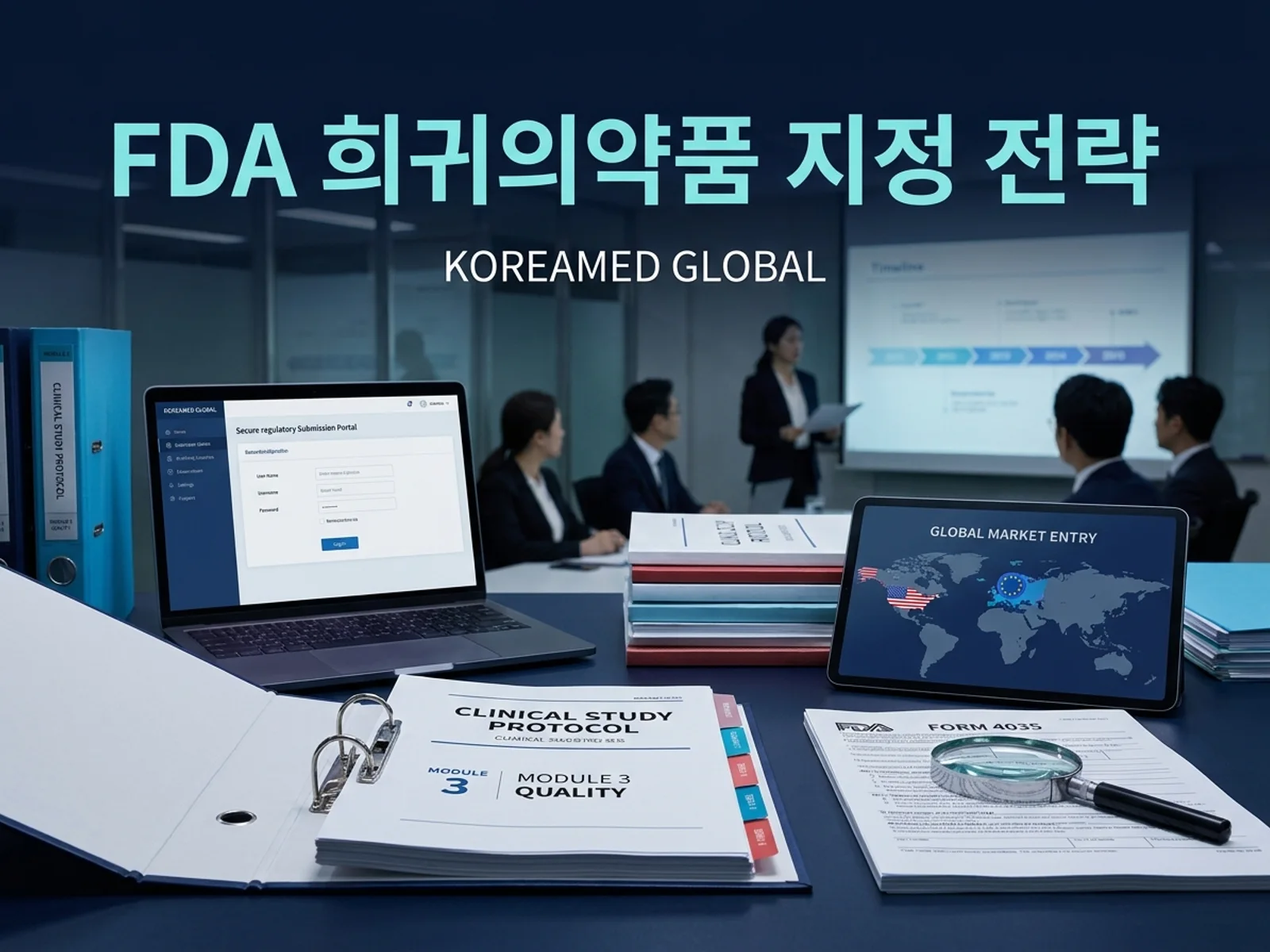 글로벌 인허가 제출 전략과 임상 개발 자료를 표현한 KoreaMED Global 썸네일