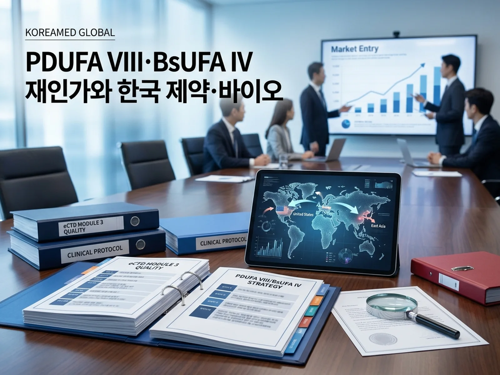 글로벌 인허가 제출 전략과 임상 개발 자료를 표현한 KoreaMED Global 썸네일