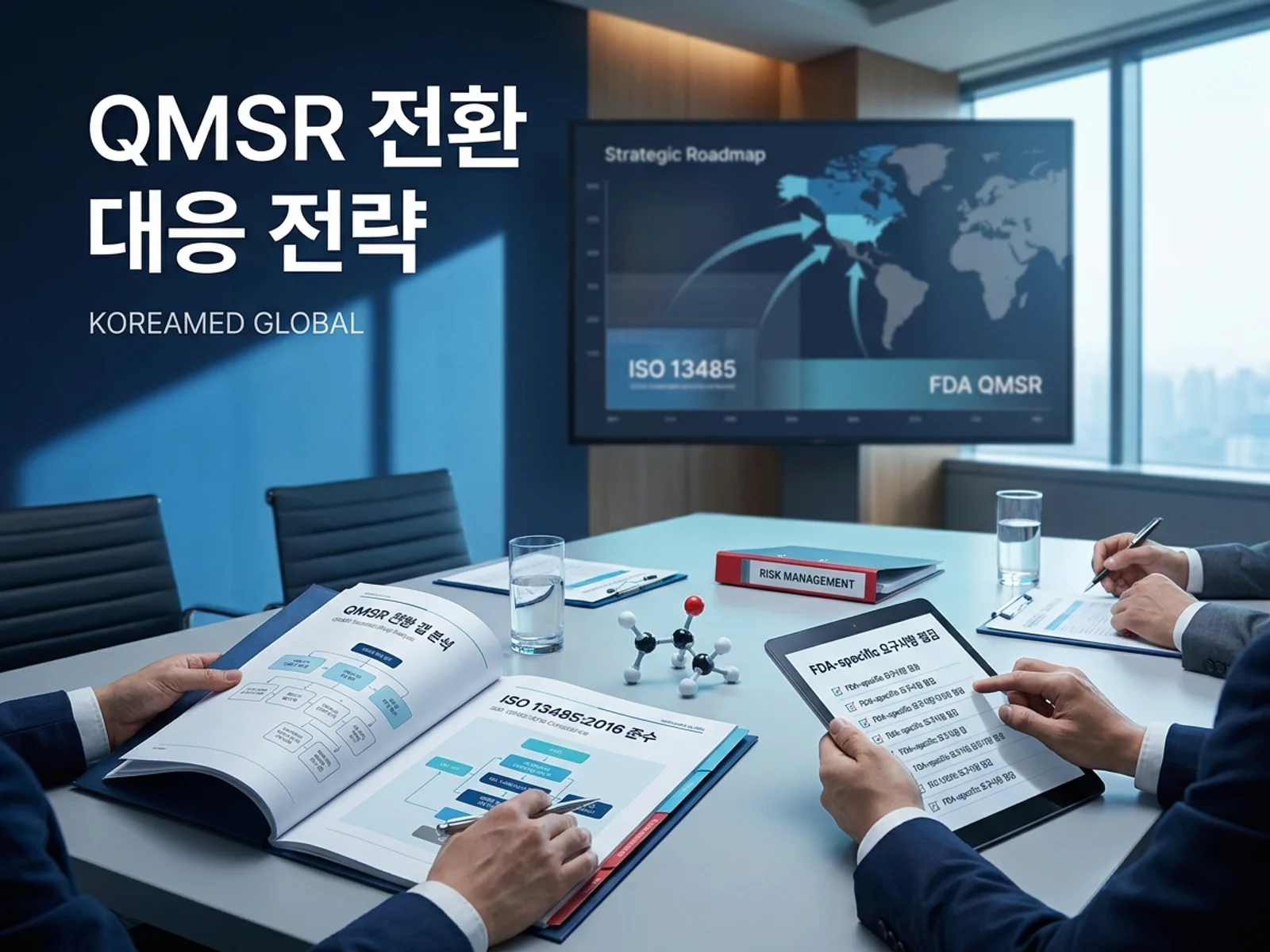 의료기기·진단 기기 글로벌 규제 제출과 적합성평가 전략을 표현한 KoreaMED Global 썸네일
