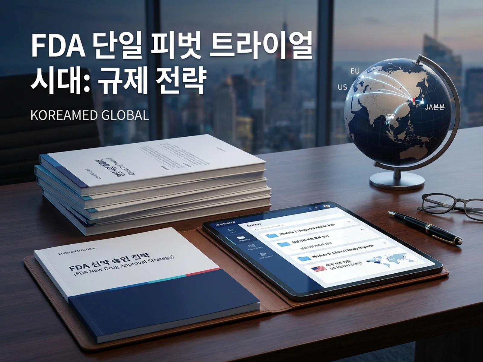 글로벌 인허가 제출 전략과 임상 개발 자료를 표현한 KoreaMED Global 썸네일