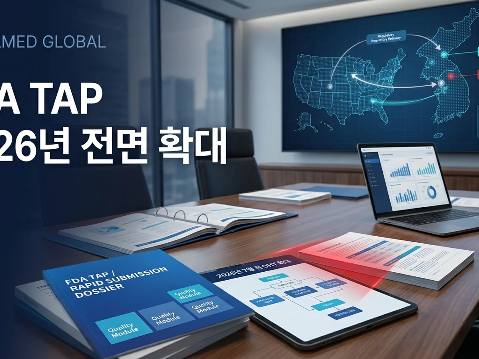 글로벌 인허가 제출 전략과 임상 개발 자료를 표현한 KoreaMED Global 썸네일