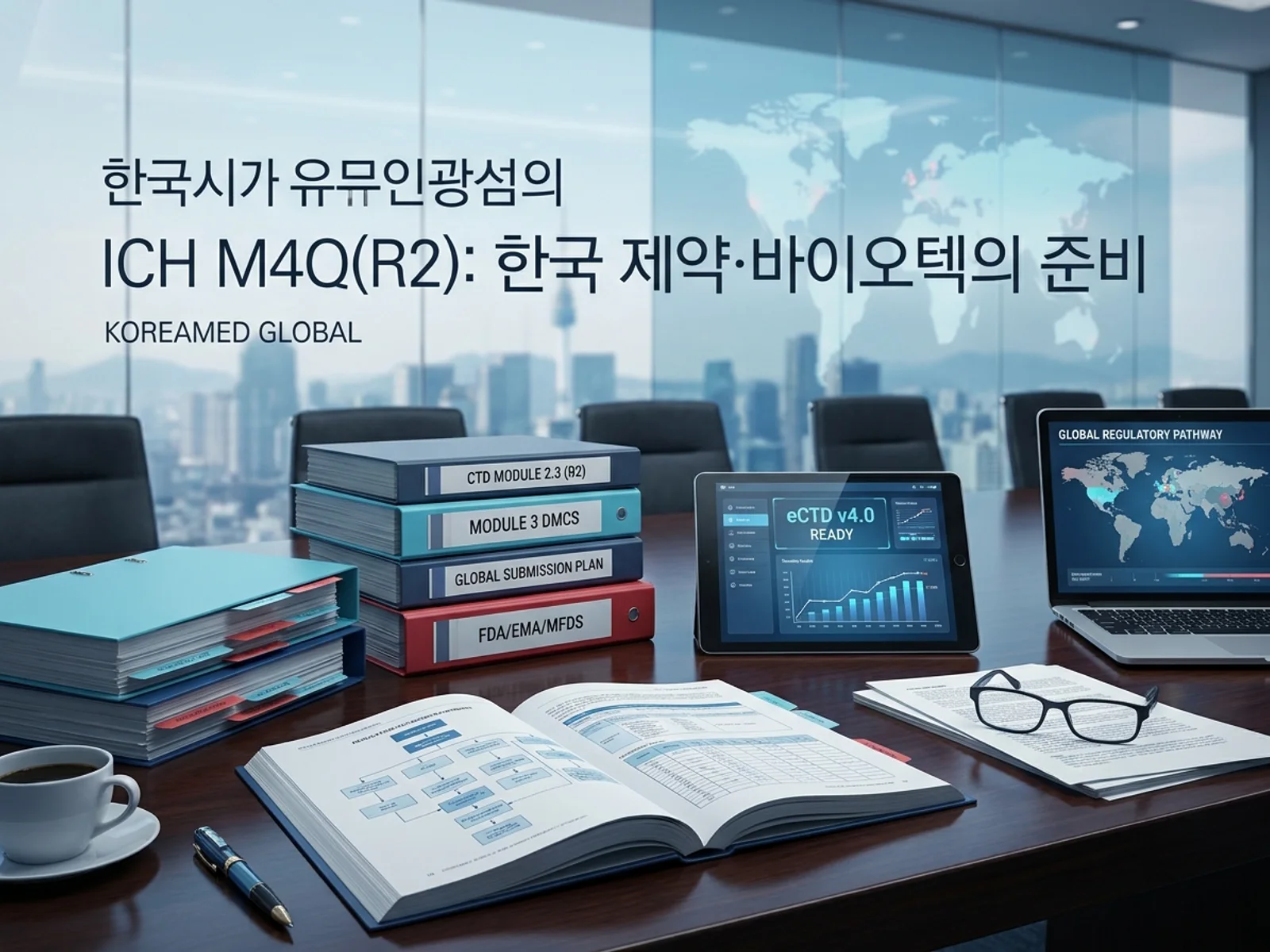 글로벌 인허가 제출 전략과 임상 개발 자료를 표현한 KoreaMED Global 썸네일