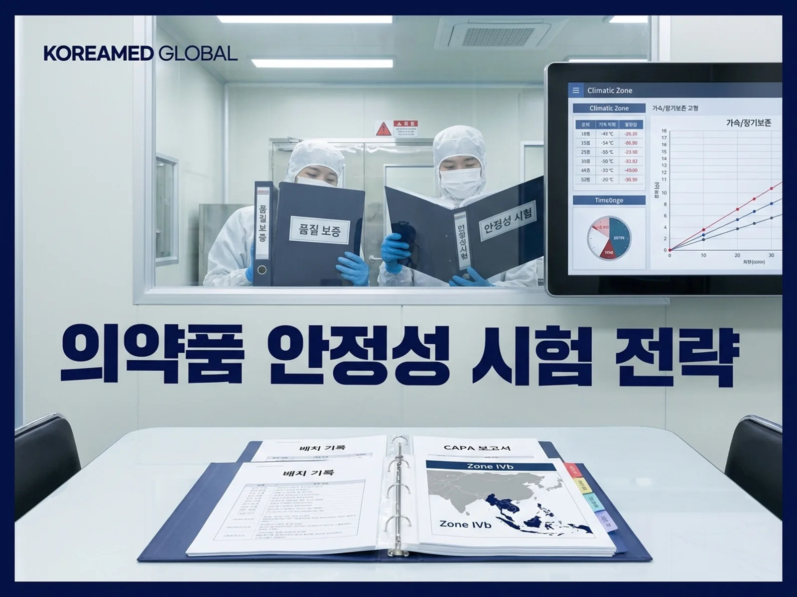 CDMO 생산품질 실사와 GMP 자료를 표현한 KoreaMED Global 썸네일