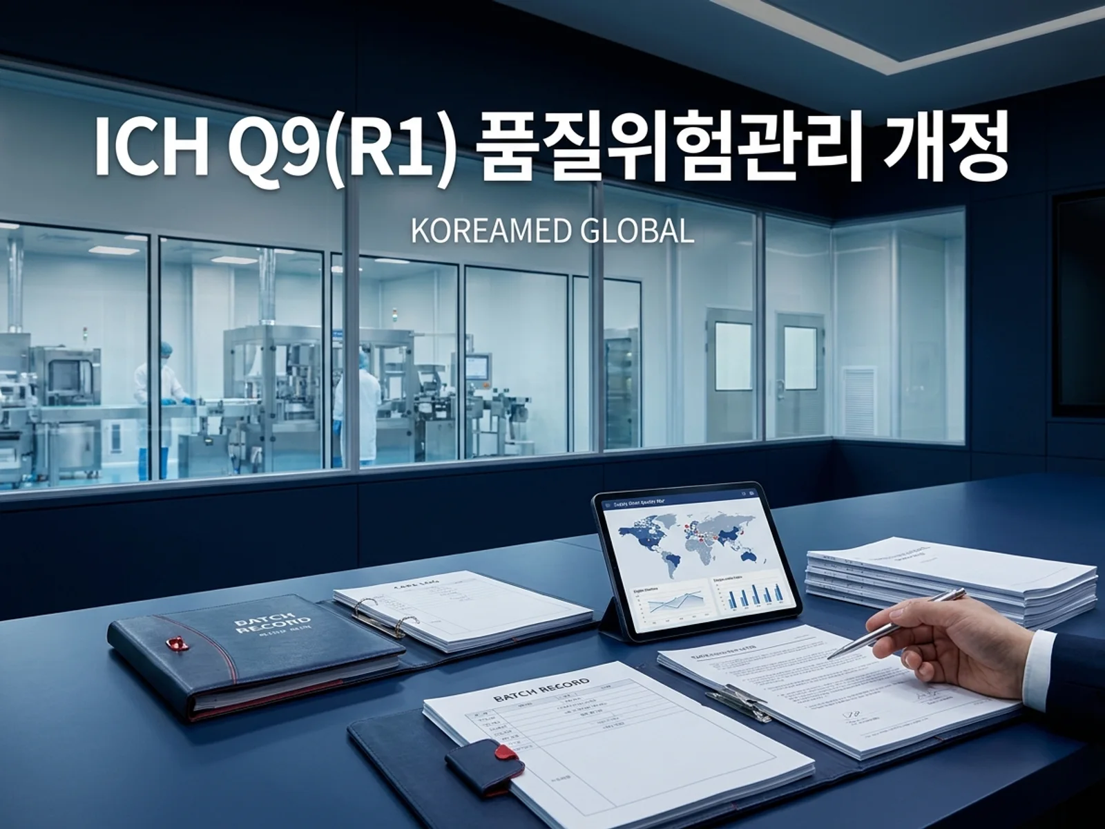 CDMO 생산품질 실사와 GMP 자료를 표현한 KoreaMED Global 썸네일