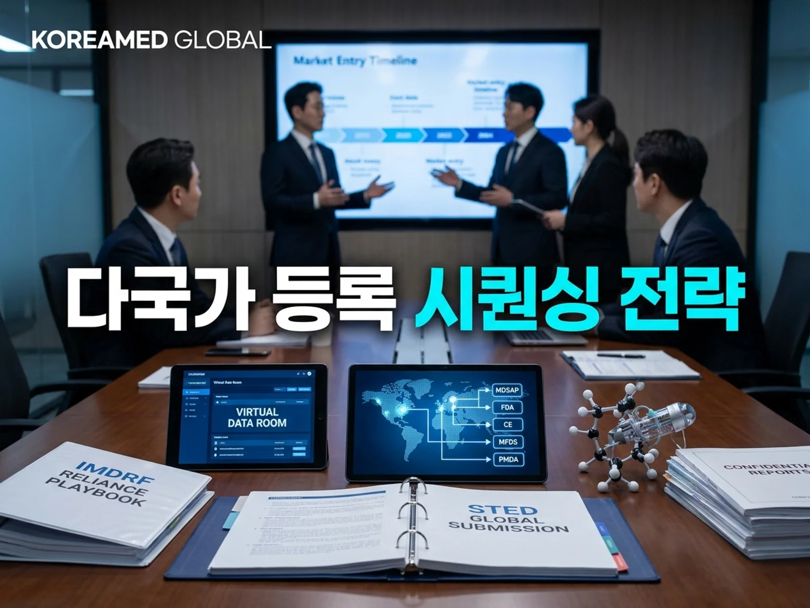 의료기기·진단 기기 글로벌 규제 제출과 적합성평가 전략을 표현한 KoreaMED Global 썸네일