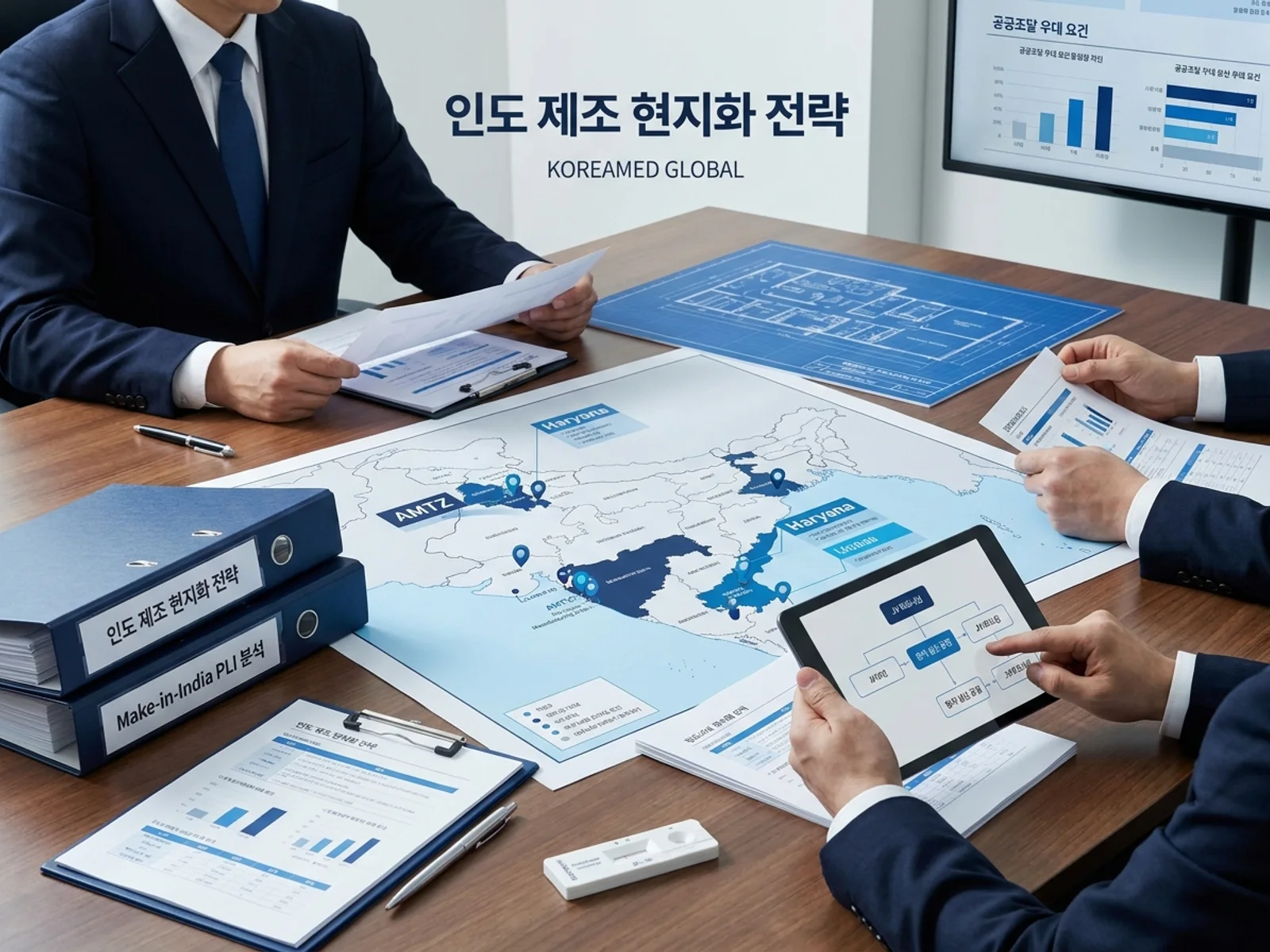 해외 시장진입 우선순위와 현지 파트너 전략을 표현한 KoreaMED Global 썸네일