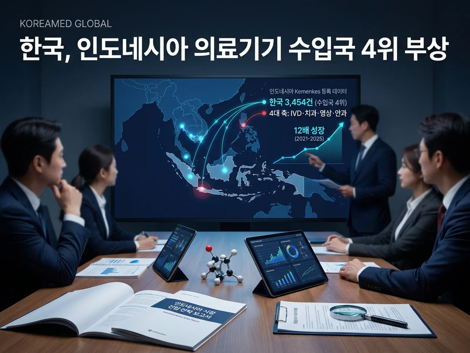 의료기기·진단 기기 글로벌 규제 제출과 적합성평가 전략을 표현한 KoreaMED Global 썸네일