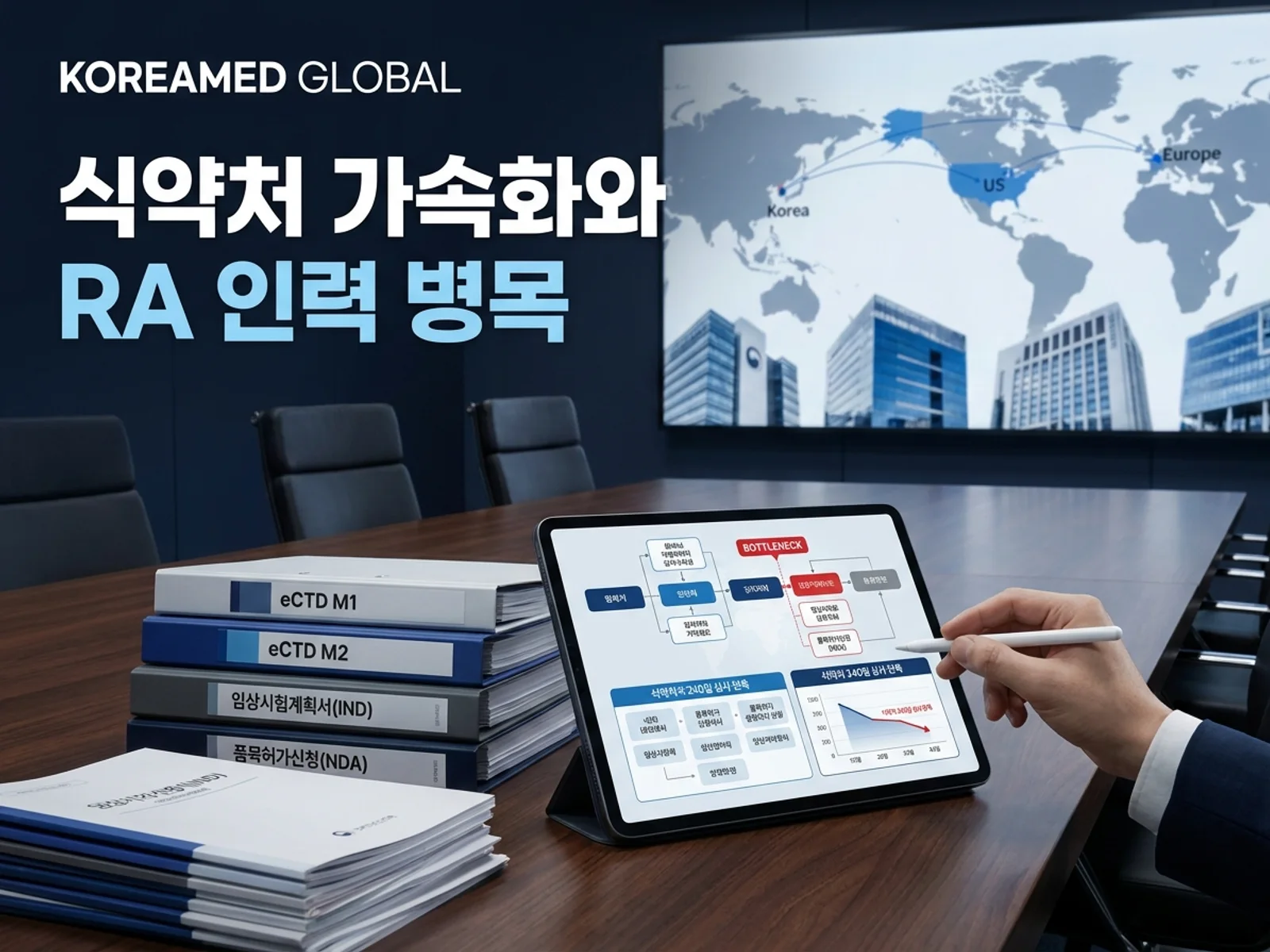 글로벌 인허가 제출 전략과 임상 개발 자료를 표현한 KoreaMED Global 썸네일