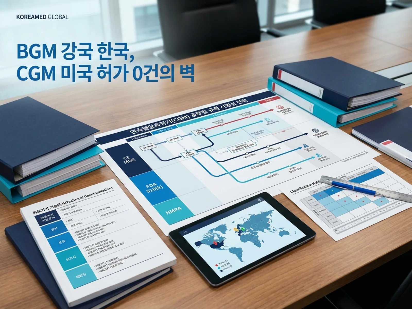 의료기기·진단 기기 글로벌 규제 제출과 적합성평가 전략을 표현한 KoreaMED Global 썸네일