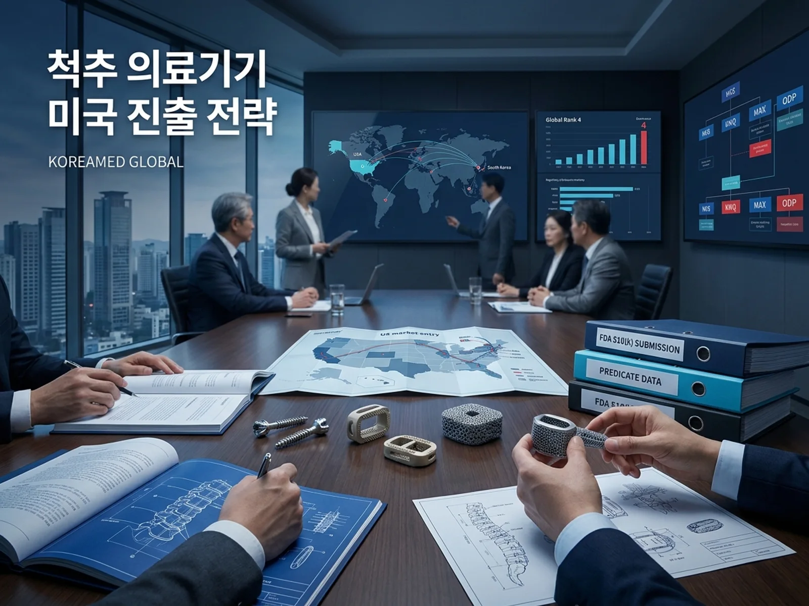 의료기기·진단 기기 글로벌 규제 제출과 적합성평가 전략을 표현한 KoreaMED Global 썸네일