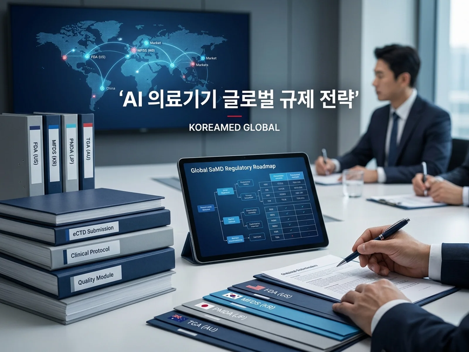 글로벌 인허가 제출 전략과 임상 개발 자료를 표현한 KoreaMED Global 썸네일