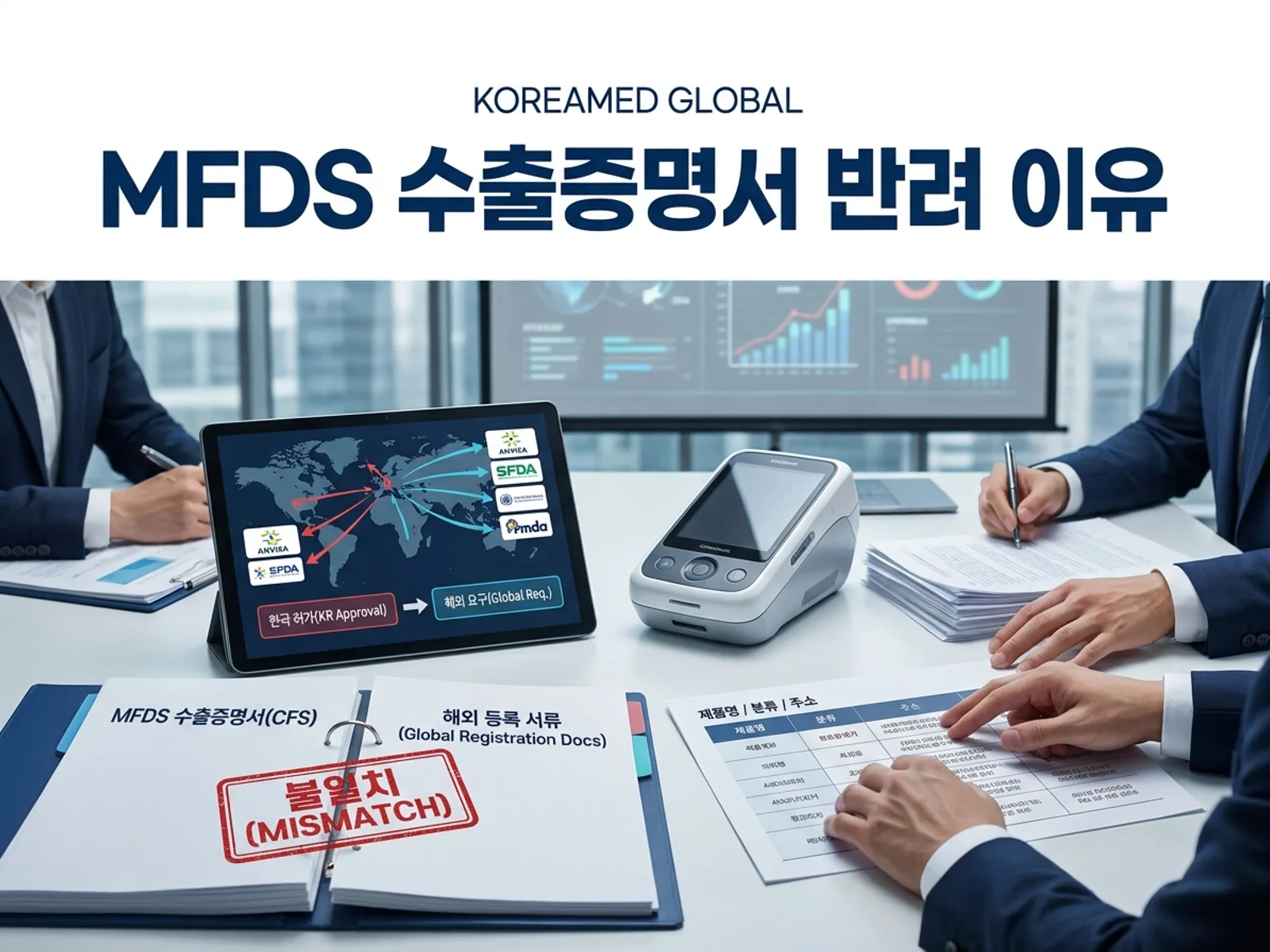 기술수출 데이터룸과 글로벌 파트너십 전략을 표현한 KoreaMED Global 썸네일