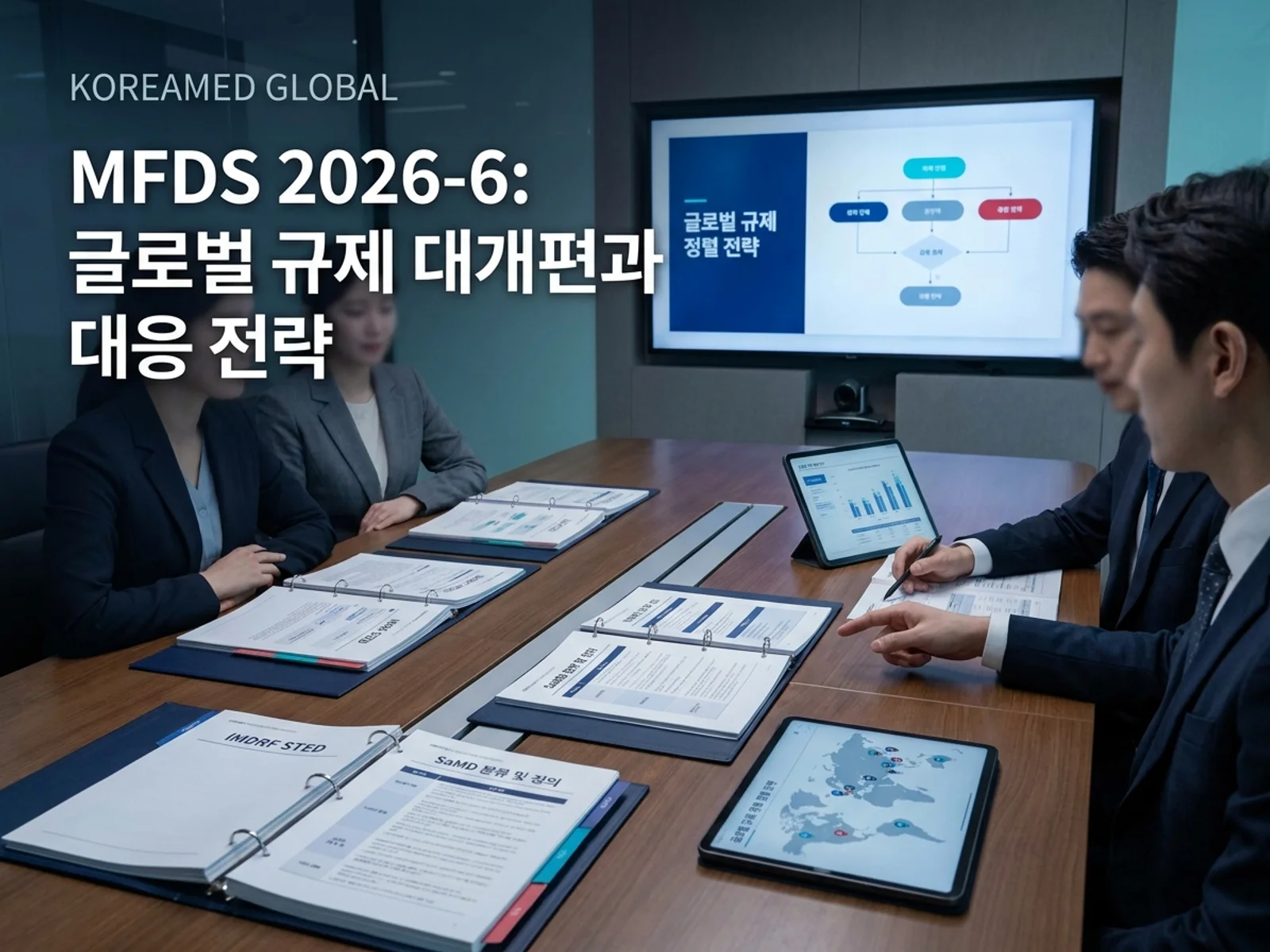 의료기기·진단 기기 글로벌 규제 제출과 적합성평가 전략을 표현한 KoreaMED Global 썸네일