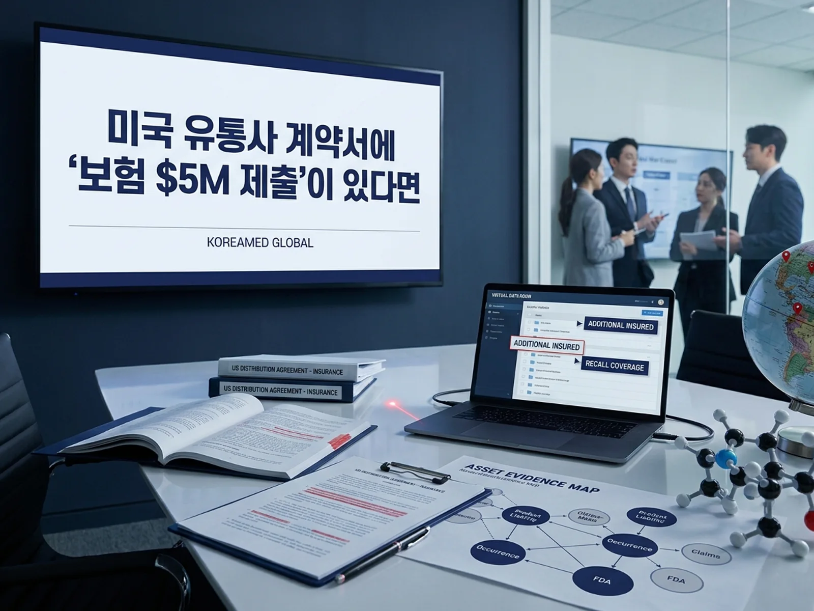기술수출 데이터룸과 글로벌 파트너십 전략을 표현한 KoreaMED Global 썸네일