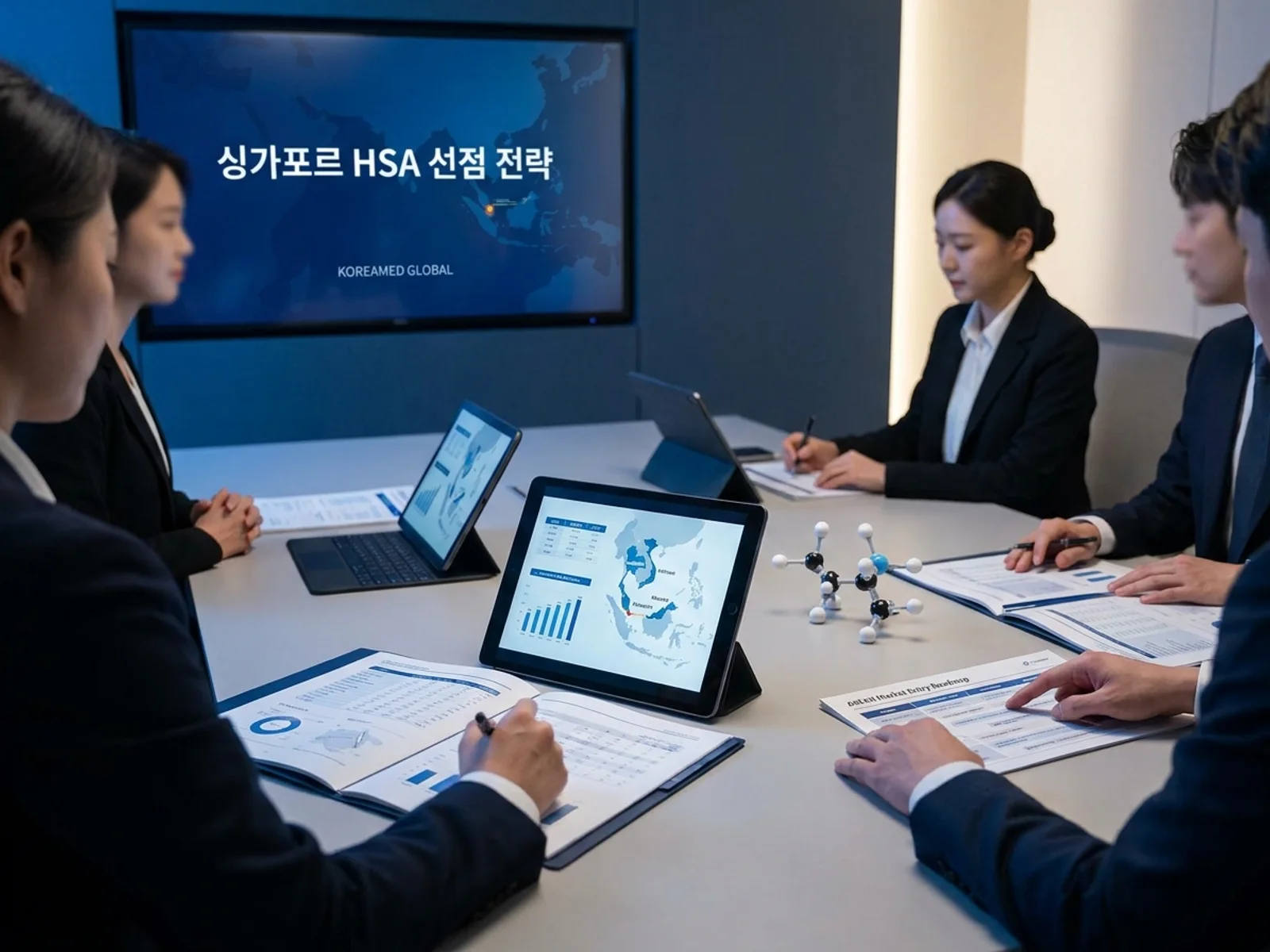 기술수출 데이터룸과 글로벌 파트너십 전략을 표현한 KoreaMED Global 썸네일