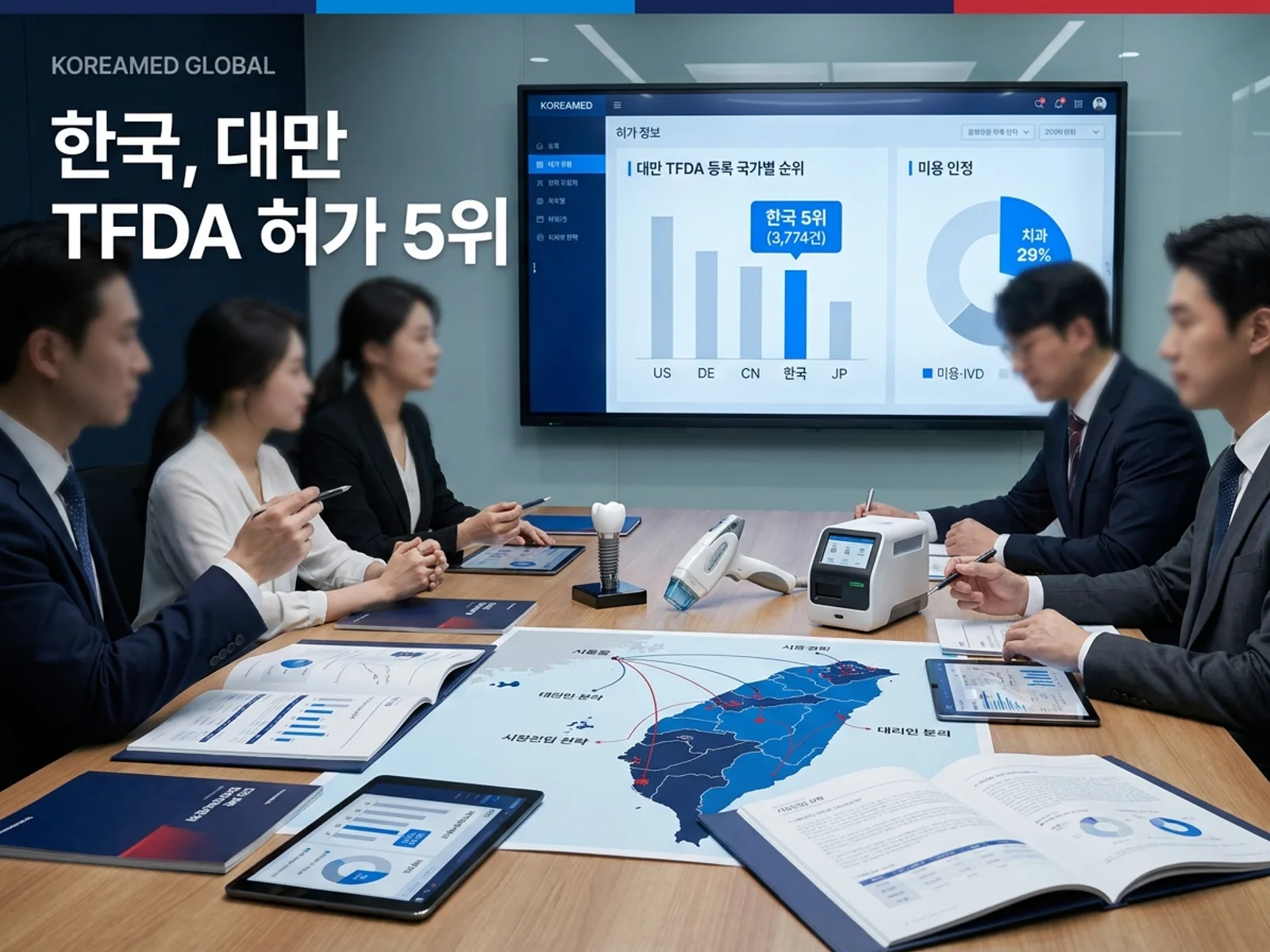 의료기기·진단 기기 글로벌 규제 제출과 적합성평가 전략을 표현한 KoreaMED Global 썸네일
