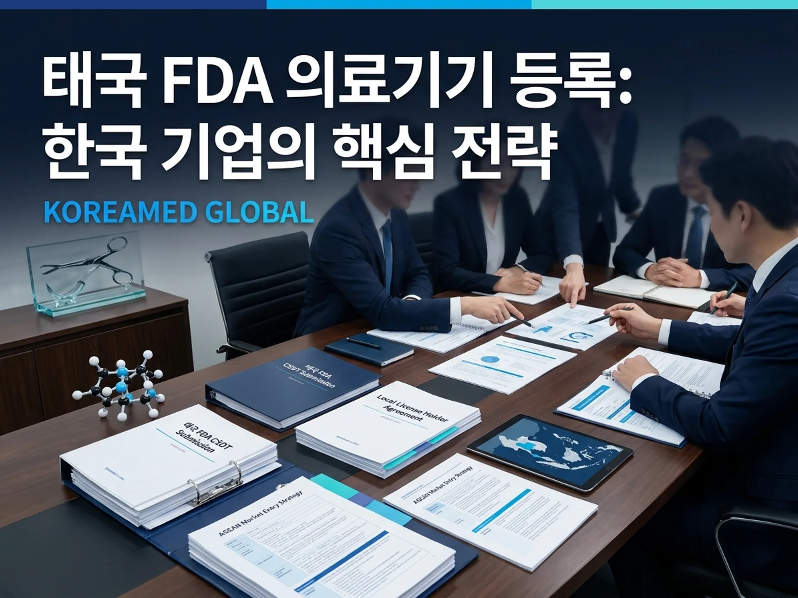 의료기기·진단 기기 글로벌 규제 제출과 적합성평가 전략을 표현한 KoreaMED Global 썸네일