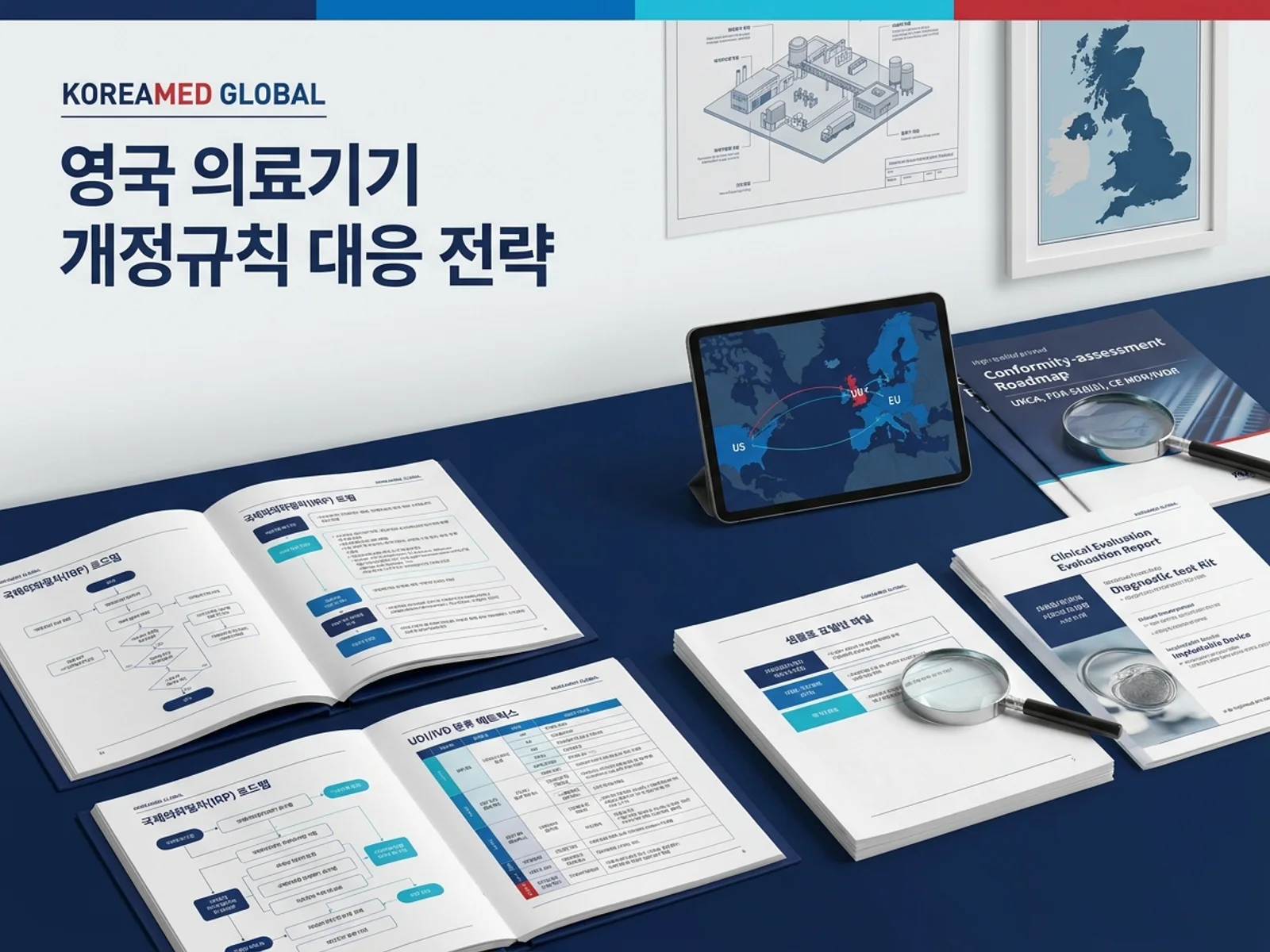 의료기기·진단 기기 글로벌 규제 제출과 적합성평가 전략을 표현한 KoreaMED Global 썸네일